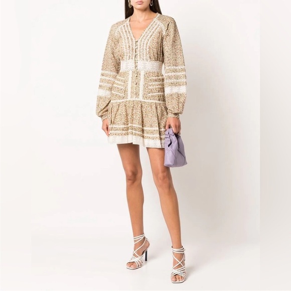 NWT Veronica Beard Addilyn Floral Long Sleeve Dress Size 4 - Picture 2 of 13